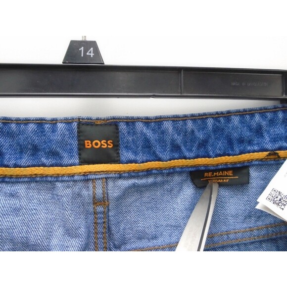 Hugo Boss R.E Maine Jeans Mens Size 34x32 Regular Fit Stretch Denim Blue - Picture 3 of 13